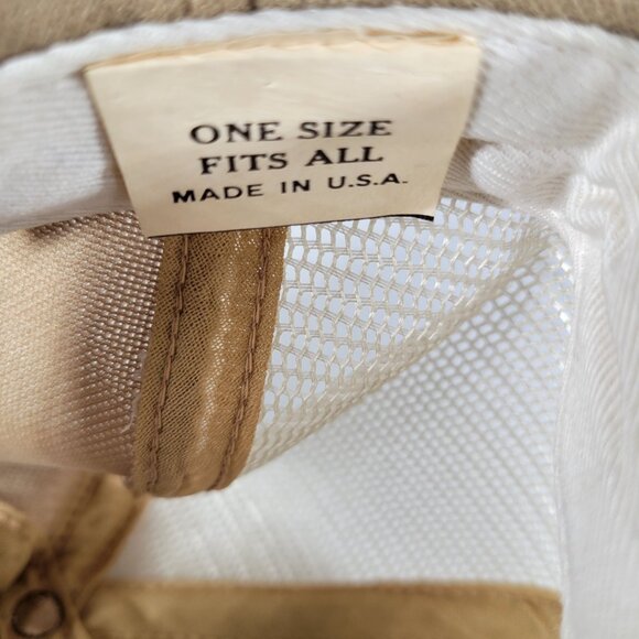 Erlanger Beer Rope Trucker Snapback Hat Cap Vtg 80s‎ Brown Mesh Patch Drawstring - Picture 6 of 7